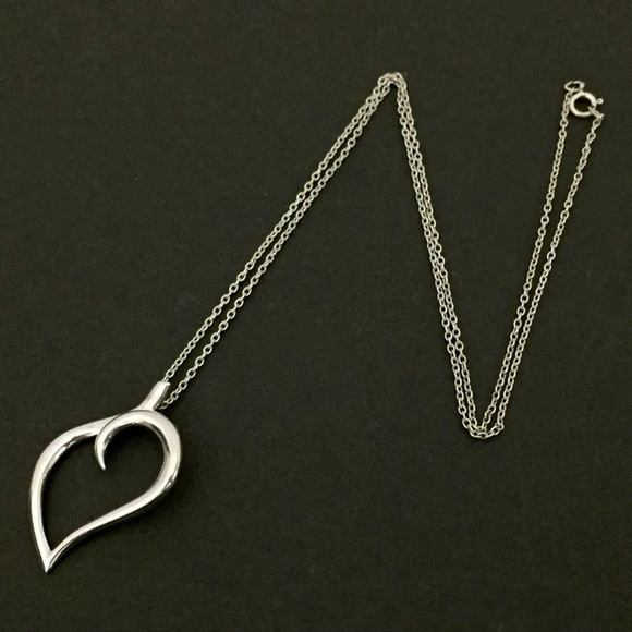 Tiffany & Co. Jewelry - Tiffany & Co. Sterling Silver 925 Heart Pendant Necklace